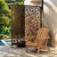 Chaise Adirondack pliante en bois surdimensionnée avec dossier et siège pré-assemblés, chaise de patio en bois pour patio