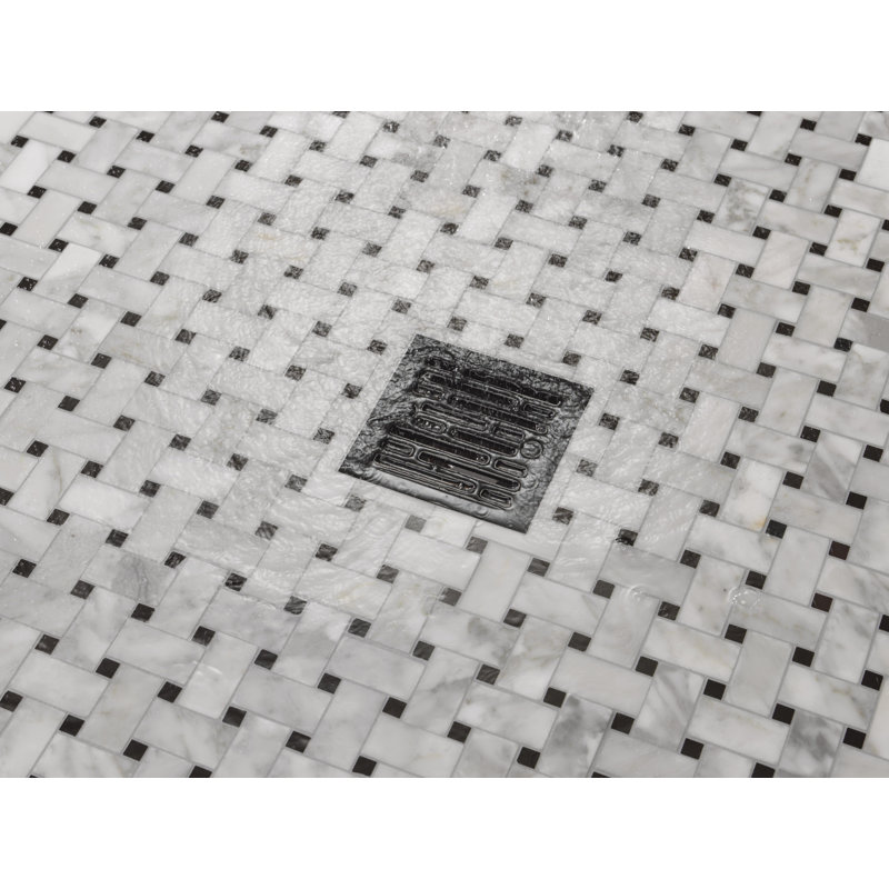 Tile-In Shower Drain, Matte Black