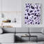 Abstrait, cercles mauves abstraits, art sur toile