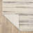 Orion Contemporary Layered Stripes Grey/Beige Area Rug-1523191609