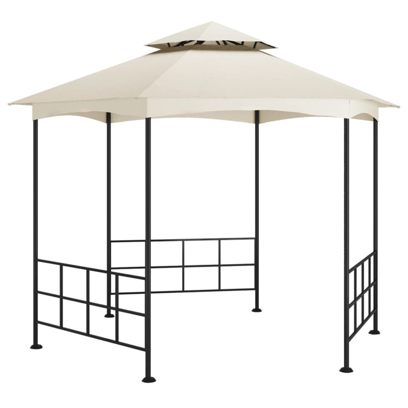 Terrytown 1.2 x 3.1m Steel Patio Gazebo, Cream