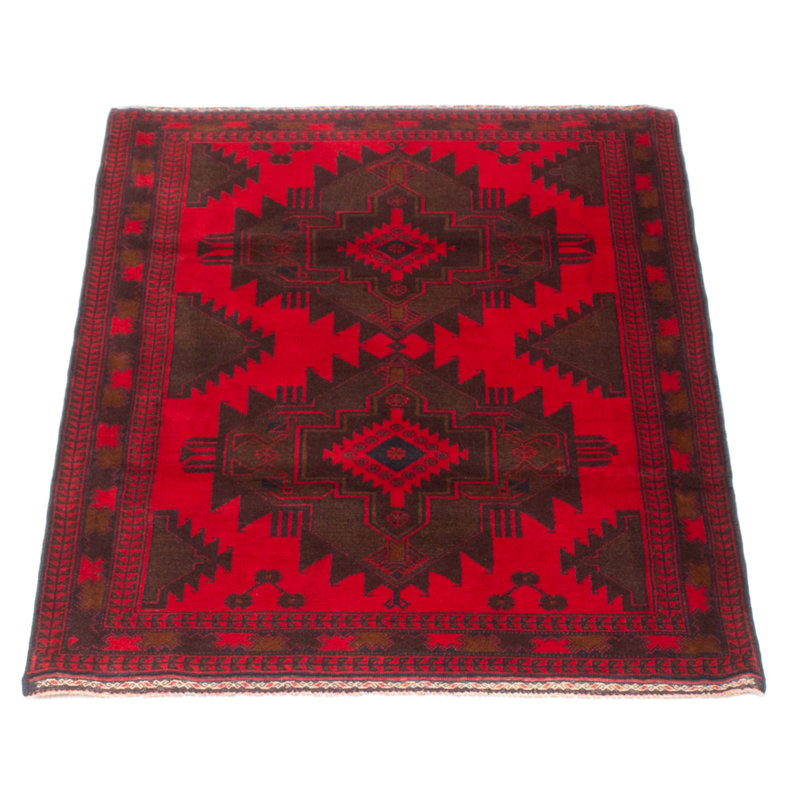 Tapis brun Teimani 3 pi 4 po x 5 pi 1 po