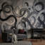 Décoration murale abstrait gris anthracite Loop-36287124-36287127