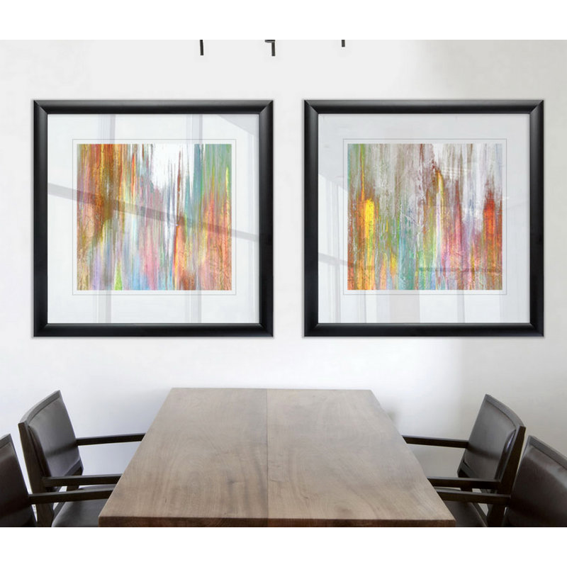 «Mislead I», ensemble de 2 reproductions de cadres photo, Cadre noir