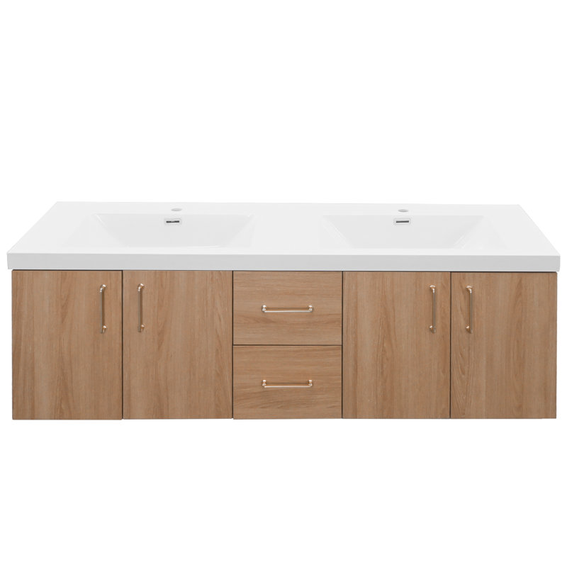 Bathroom Vanity With Double Sinks, 60"