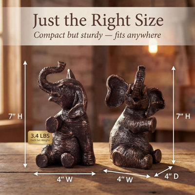 Elephant Bookends