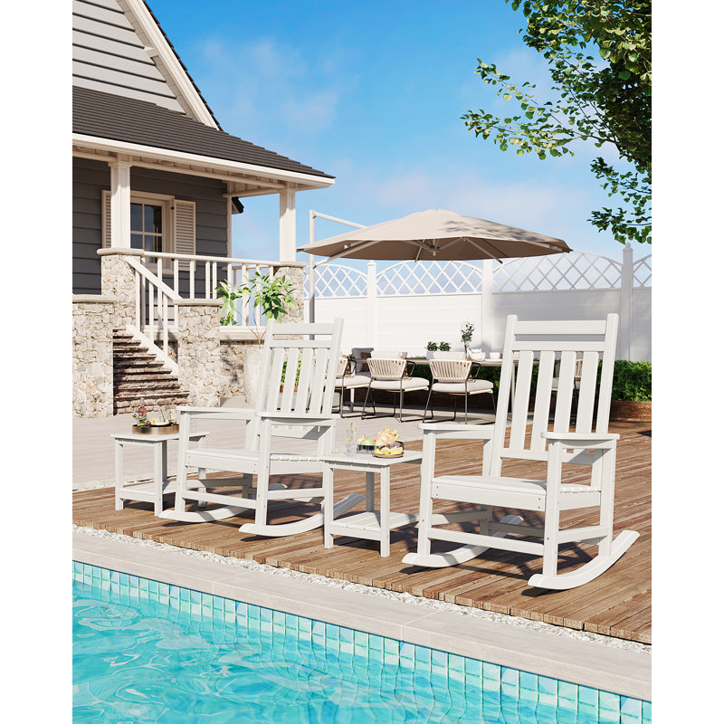Reclining Recliner Chair, White