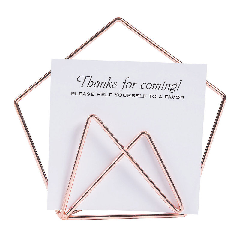 Geometric Sign Holder