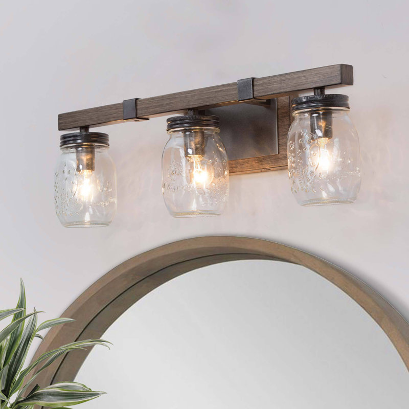 Laila Dimmable Modern Farmhouse Bathroom Vanity Light ETL Certified, 3