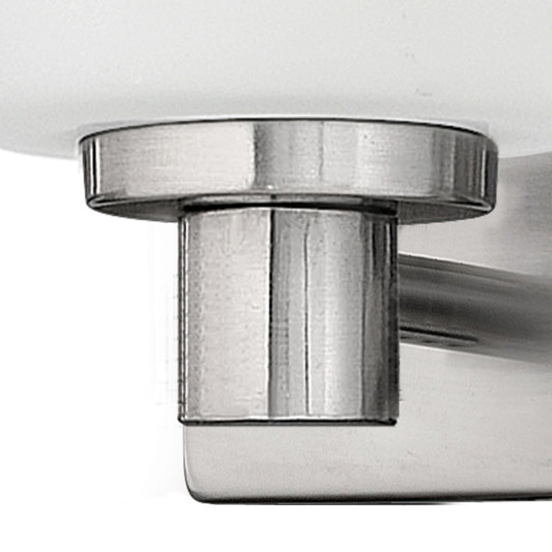 Applique murale pour salle de bain 1 lumière Karlie, Nickel brossé
