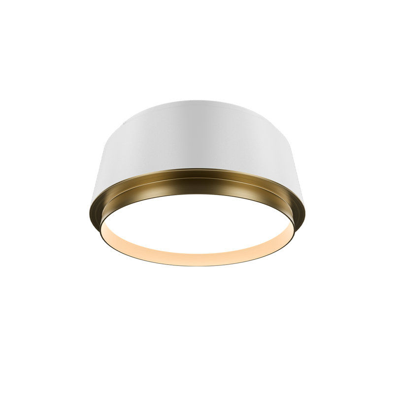 Salvo 9" Dimmable LED Flush Mount Light Fixture With Built In Color Temperature Adjustability Switch From 2700K/3000K/3500K/4000K