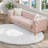 Luxury Pink Velvet Sofas, Elegant Button-tufted Design For Home