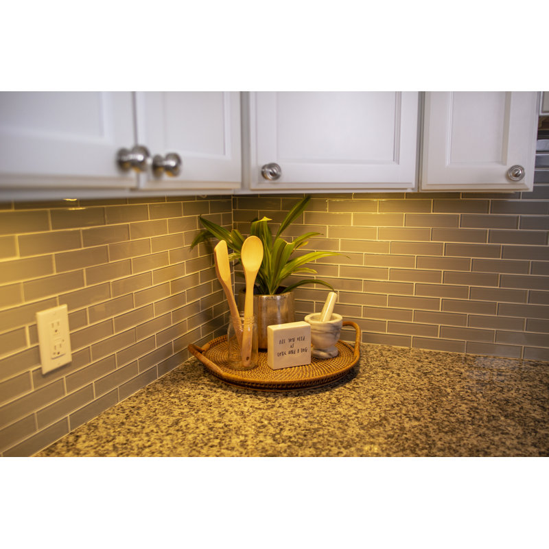 Warm White LED Under Cabinet Puck Light Kit, 5-Pack