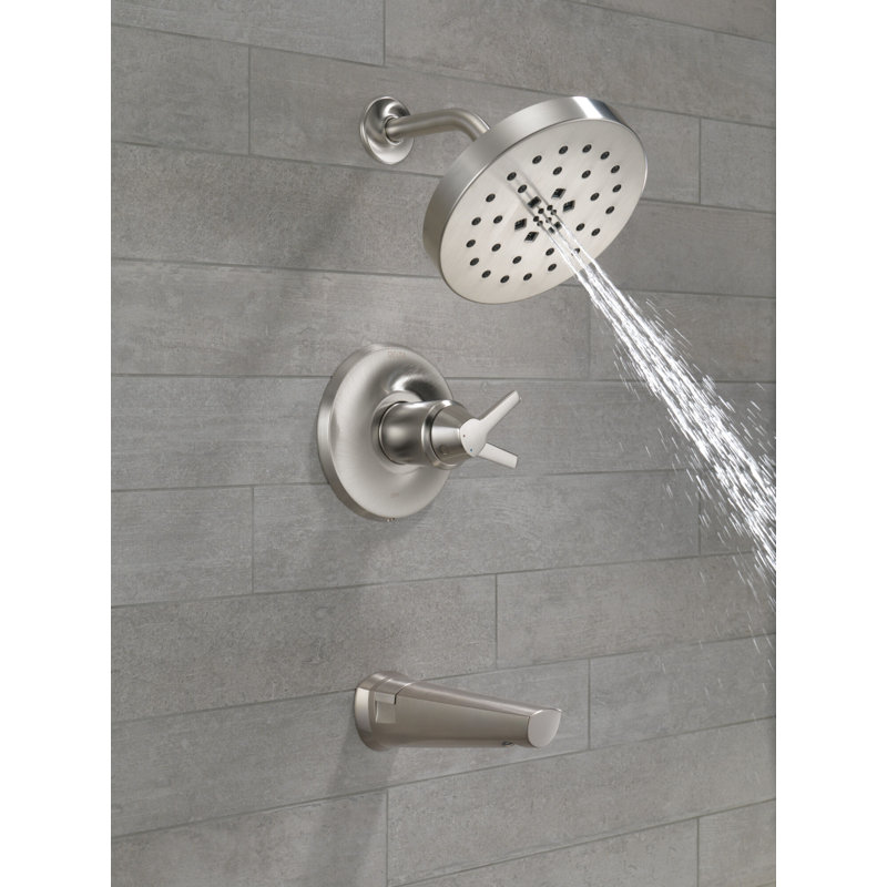 Galeon™ Tub and Shower Faucet, Lumicoat Stainless