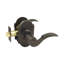 Cortina Wave/Drop Keyed (Entry) Door Lever with Arch Rosette-2094610463-2094610457-2099657221
