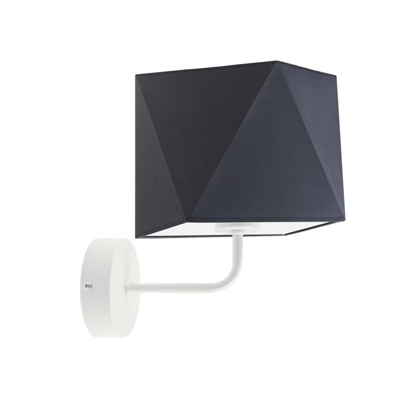 Ayak Armed Sconce, White, Graphite