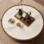 Table basse en ardoise blanche