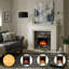 Flamborough Fireplace Castleton Fires & Fireplaces 120cm W White Wood Electric Fireplace with 6824.28 BTU-85884011
