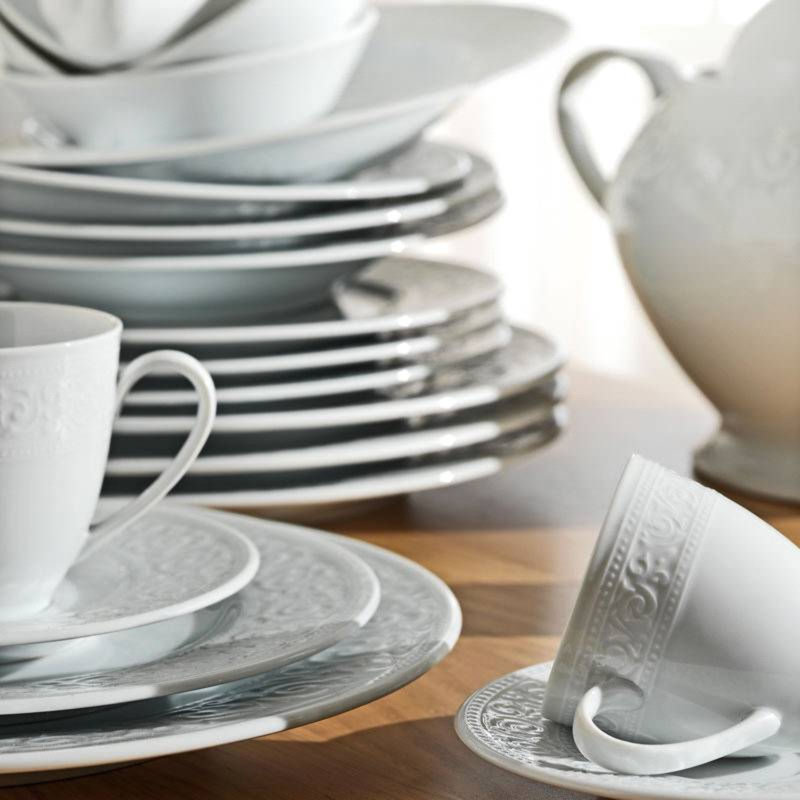 Cheemeng Piece Porcelain China Dinnerware Set - Service for 12