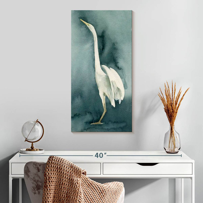 Simple Egret II, H 30 po x l 15 po