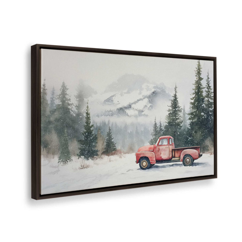 Impression sur toile Frosted Haul, H 8,75 po x l 12,75 po, Noir satiné