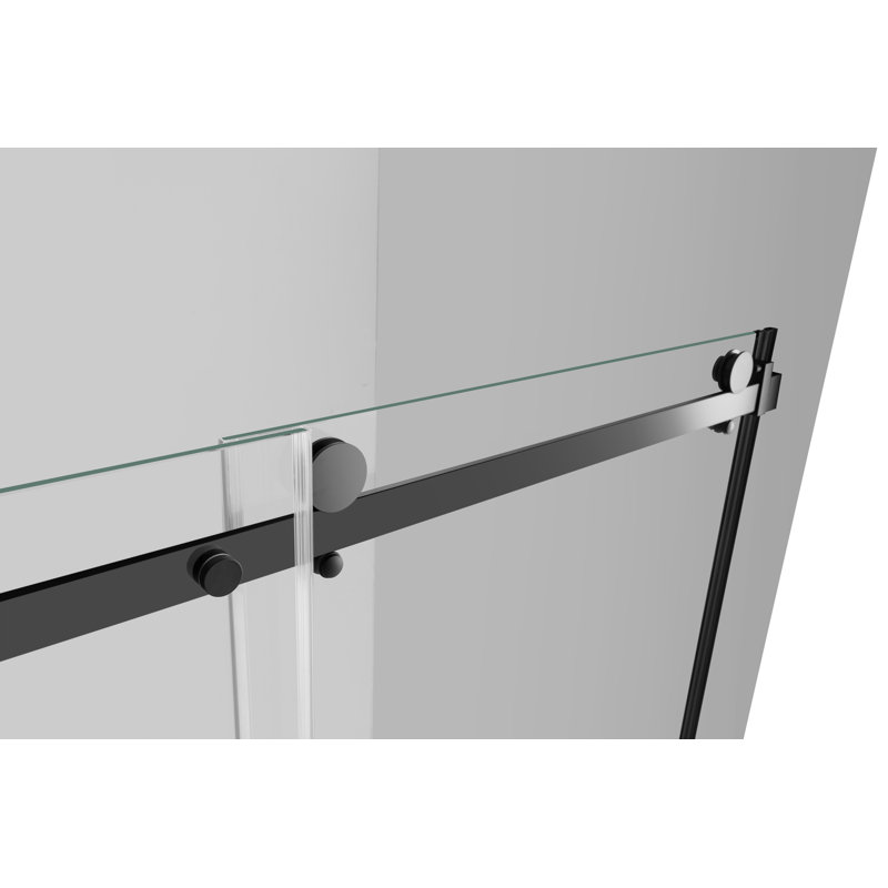 Kingston Brass Prato 60" L X 76" H Right Handed Showe Door, Matte Black