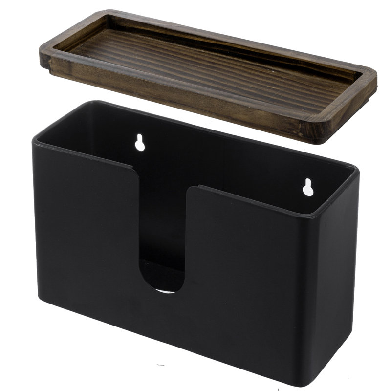 Wall Matte Black Metal Paper Towel Holder
