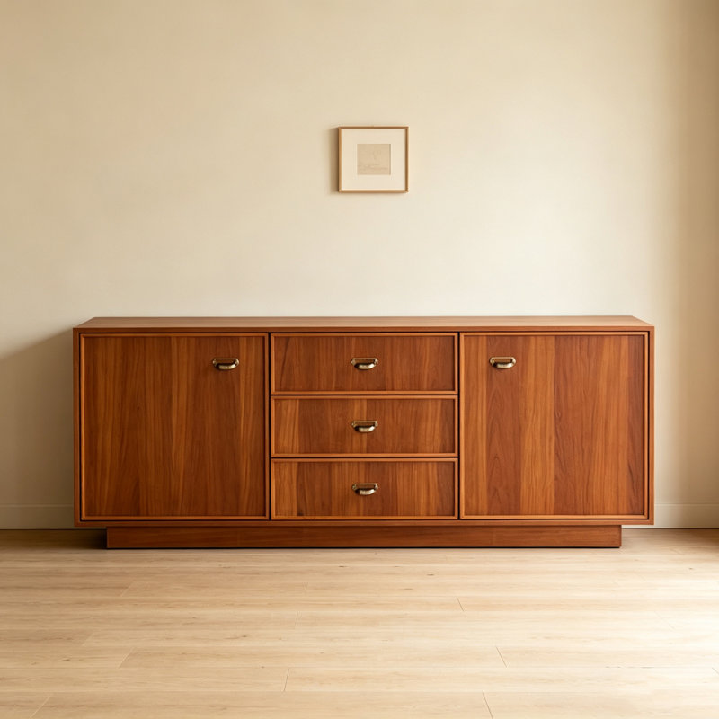 Buffet grande capacité rétro, H 31,5 po x l 70,87 po x P 15,55 po