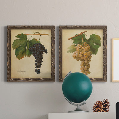 «Vintage Vines», reproduction encadrée prête à accrocher