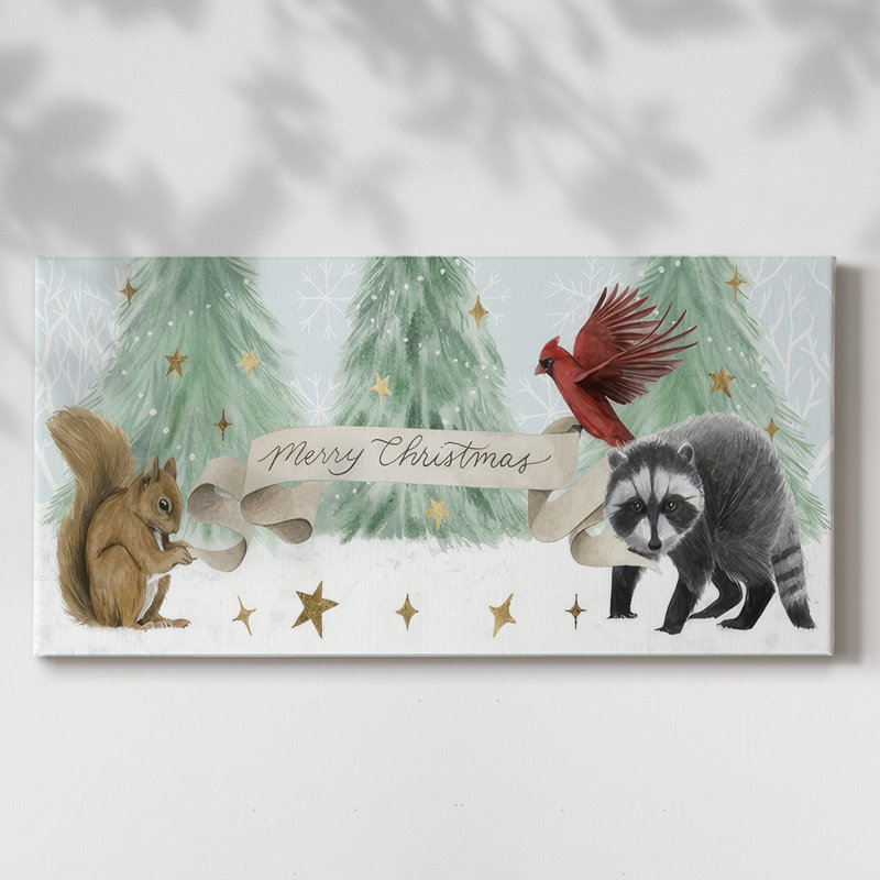 Noël en forêt, collection D, H 24 po x l 48 po x P 1,5 po
