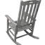 Gris, bois, chaise berçante surdimensionnée, siège large, dossier haut, détente dans n'importe quel décor intérieur ou extérieur, assemblage facile, chaise berçante en bois surdimensionnée, chaise berçante et utilisation en douceur, confortable, divers-1009617017