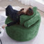 Fauteuil d'appoint surdimensionné en tonneau, canapé pivotant rond pivotant à 360 °, éponge haute résilience en chenille, siège large sans assemblage-703365303