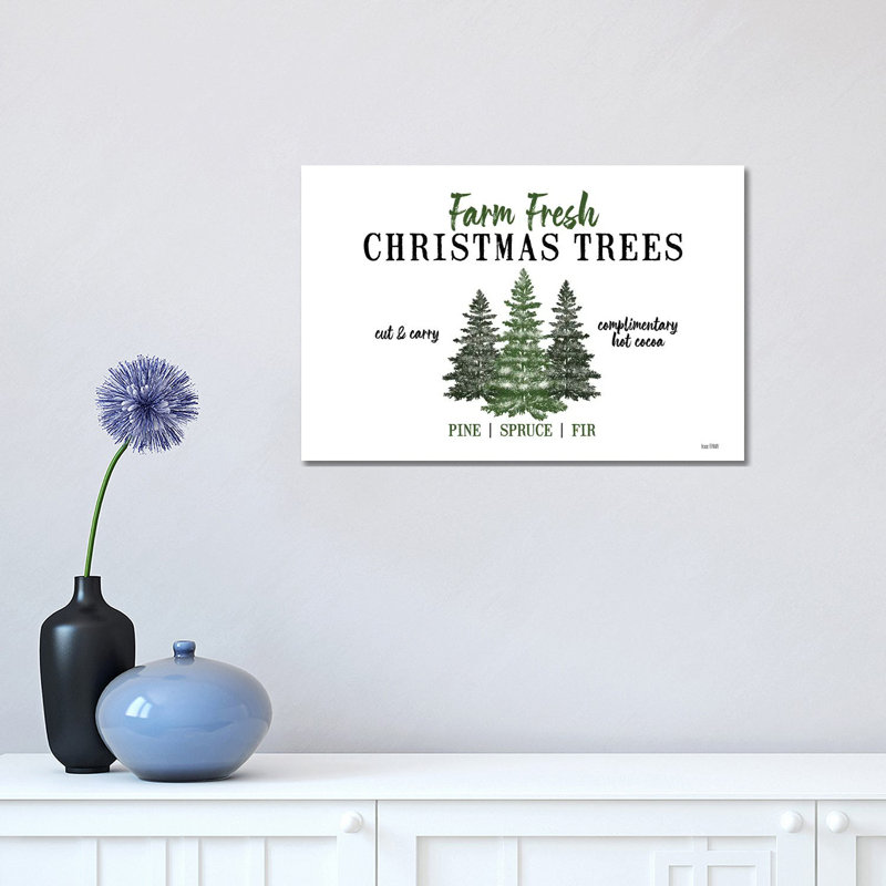 Christmas Tree Farm - Wrapped Canvas Print, 30.48cm H x 45.72cm W x 1.905cm D