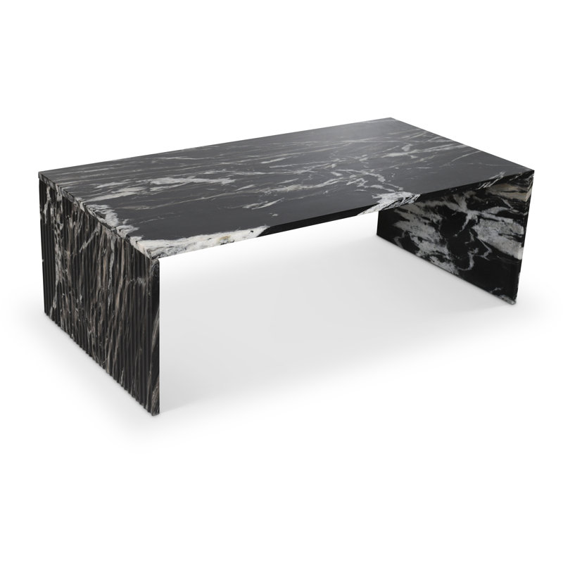 Jaloni Coffee Table, Black Marble