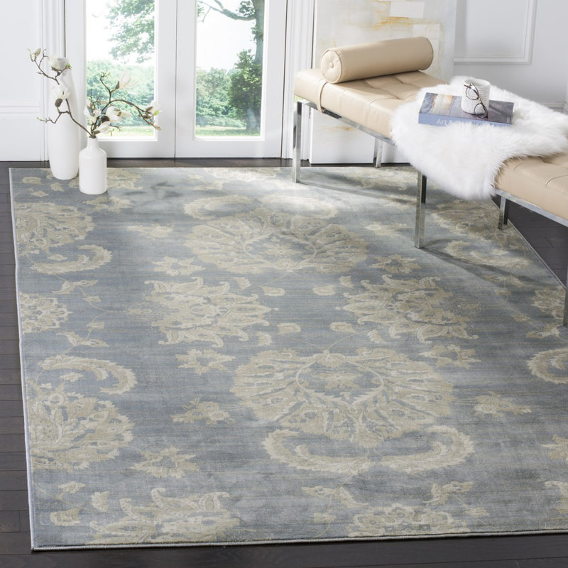 Adele Vintage Performance Floral Rug, Rectangle 4' x 5'7"