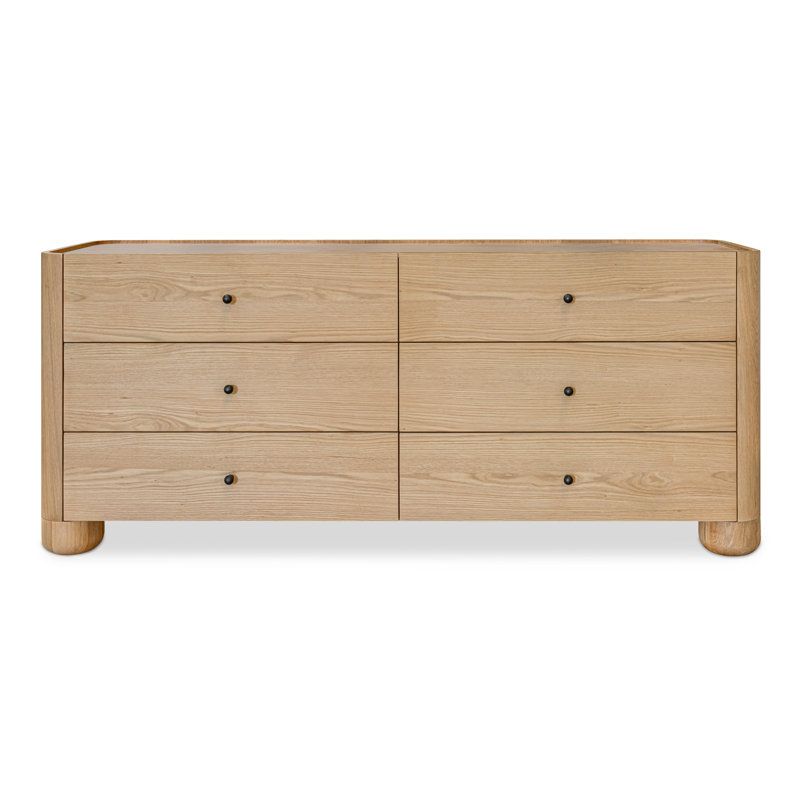 Commode 6 tiroirs Gibson Naturel