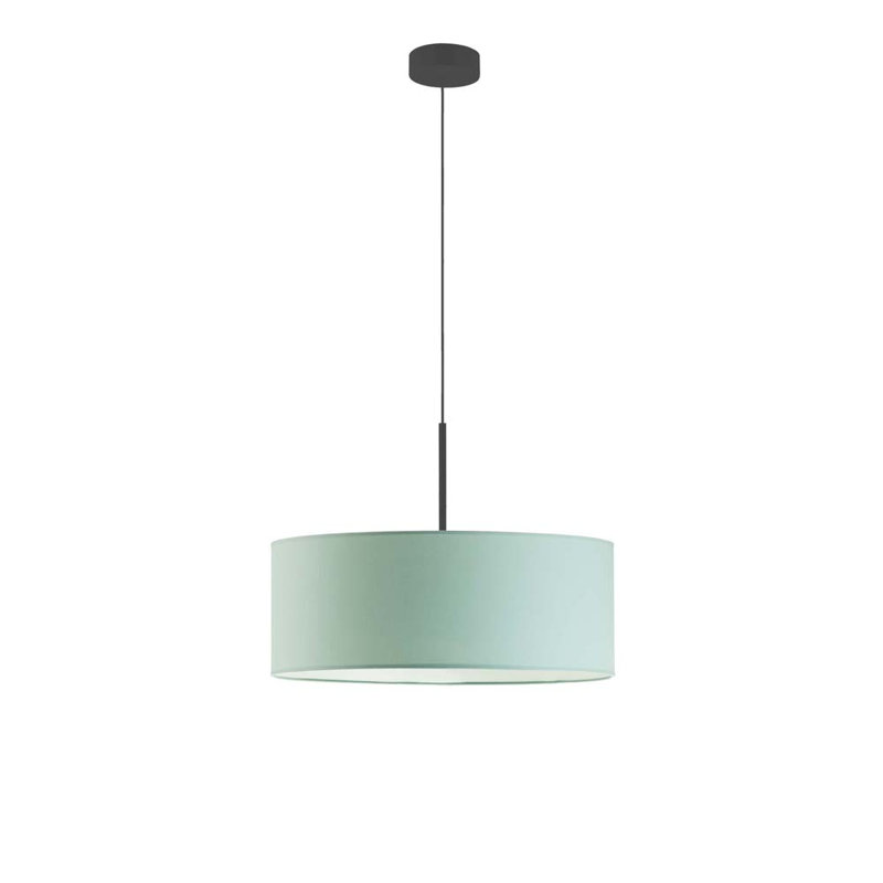 Aubryn 3 - Light Drum Pendant, Mint, 120cm H x 40cm W x 40cm D, Black