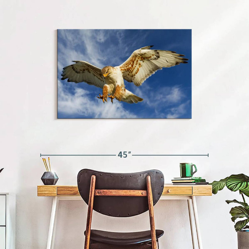 Hawk Attack, 24" H x 36" W