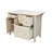 Toby 48" Wide Solid Wood Kitchen Island
