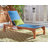 Lombardo Outdoor Eucalyptus Wood Chaise Lounge-92182551