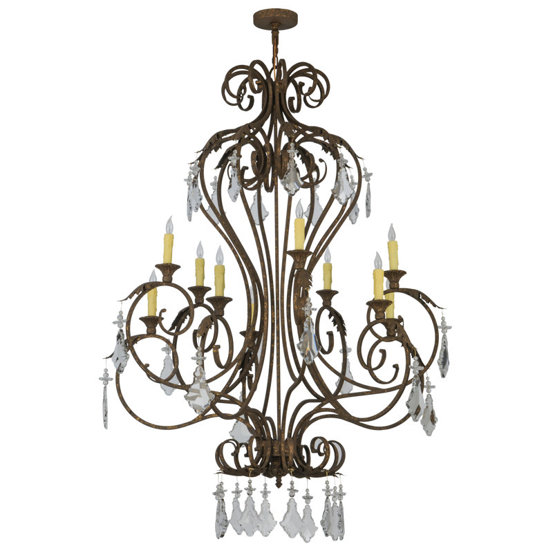 Lustre 10 lumières l 48 po Josephine