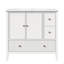 Ensemble de meuble-lavabo 36 po avec lavabo, armoire de rangement pour salle de bain avec portes et tiroirs, meuble-lavabo moderne avec surface peinte