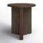 Table d'appoint ronde de 20 po en aulne brun Anders-594248116