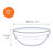 Gigogne Tempered Glass 9 Piece Nested Mixing Bowl Set