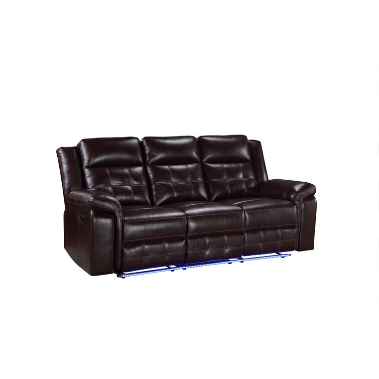 Red Barrel Studio® Palynn 86'' Faux Leather Reclining Sofa 