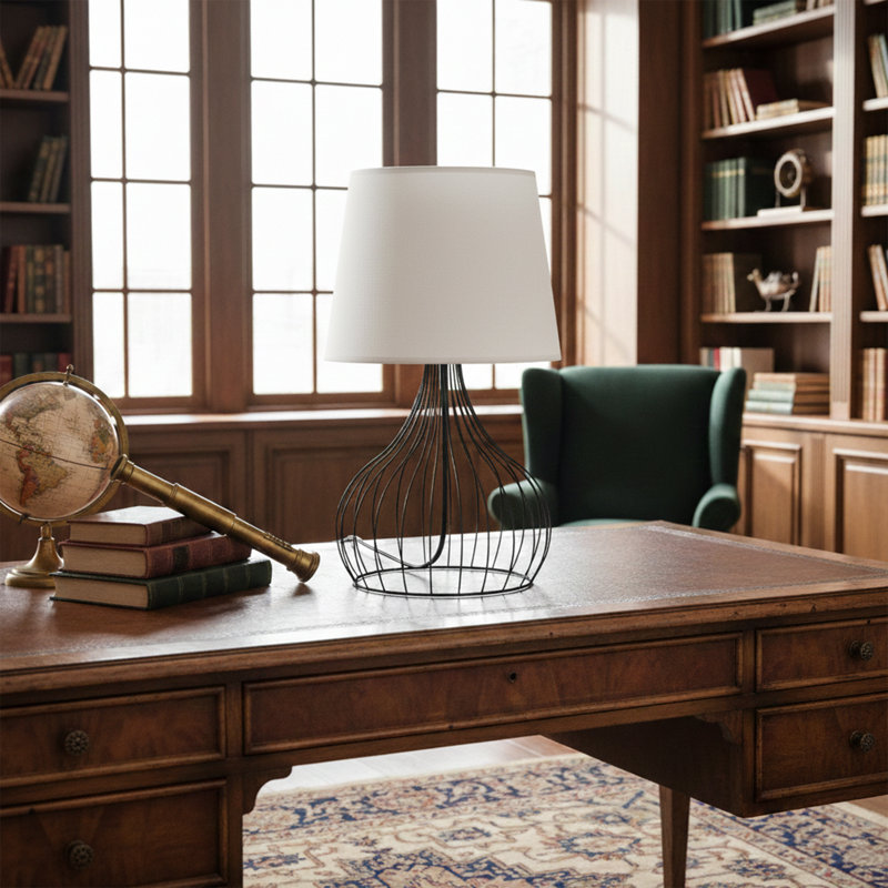 Lampe de table Juno Cage, Encre, Porcelaine