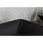 Un ensemble de lavabo de salle de bain en noir mat avec une performance de longue durée - L 14,38 po x l 22,25 po H 4-3 / 8 po Note: Ceci viole les instructions, mais est montré pour montrer une erreur.