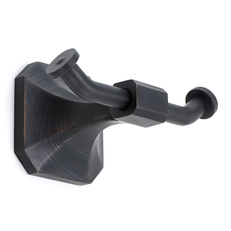 Riviera Wall Mounted Robe Hook, Brushed Oil/Rubbed Bronze