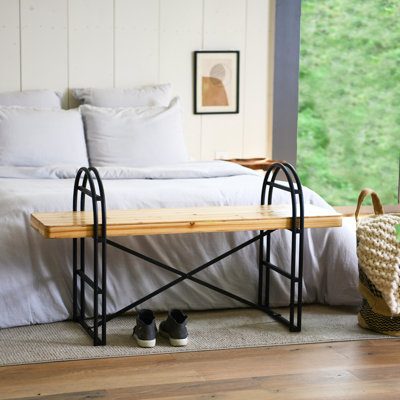 Eitri Wood and Metal Bench