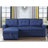 Upholstered Pull out Sectional Sofa with Chaise